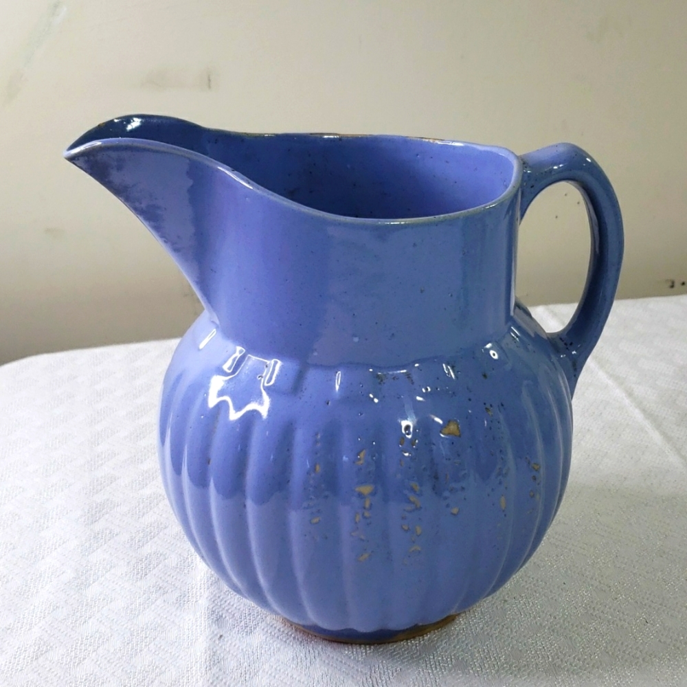 Vintage Blue Watt Pitcher